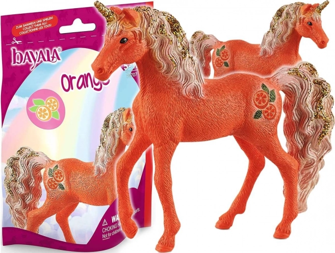 Schleich Bayala fruitveulen eenhoorn — oranje