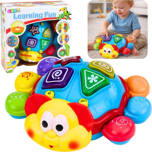 Interactief wegkruipend lieveheersbeestje – educatief speeltje voor kruipende baby’s met lichtjes en melodietjes