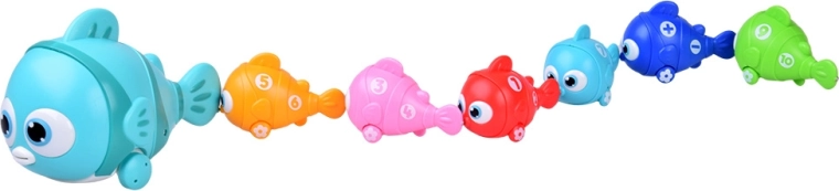 Rijdend vistreintje op wieltjes