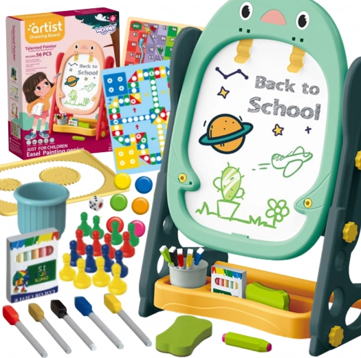 Dubbelzijdig magnetisch bord voor tekenen en het leren van cijfers en letters