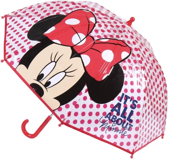 Cerdá handmatige kinderparaplu Disney Minnie rood