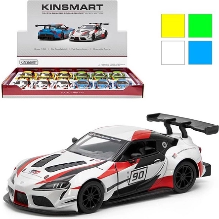 Toyota GR Supra Racing Concept raceconcept metalen modelauto 1:36 met pull-back