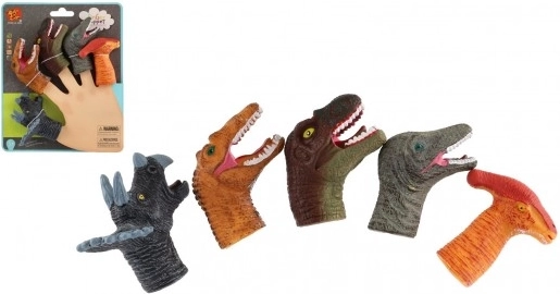 Vingerpoppen Dinosaurussen - set van 5 stuks