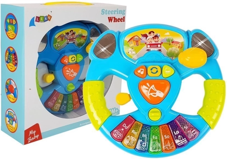 Interactief kinderstuur met schuim, geluiden en licht