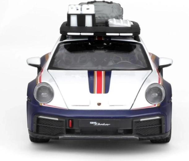Metalen automodel 1:24 Porsche 911 Dakar Roughroads blauw
