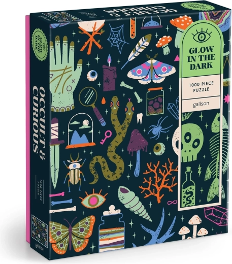 Galison glow-in-the-darkpuzzel Occult en bizar, 1000 stukjes
