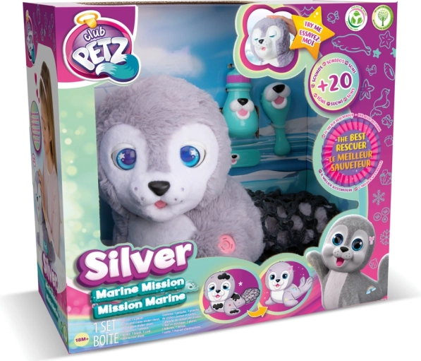 Interactieve pluchen zeehond Silver