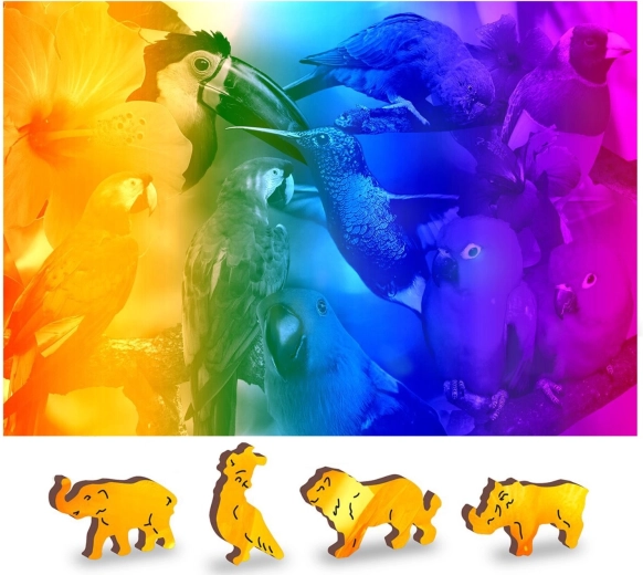 Houten puzzel Vogels Paradijs