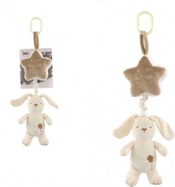 Hangend Pluchen Konijn met Ster voor Wiegen en Kinderwagens
