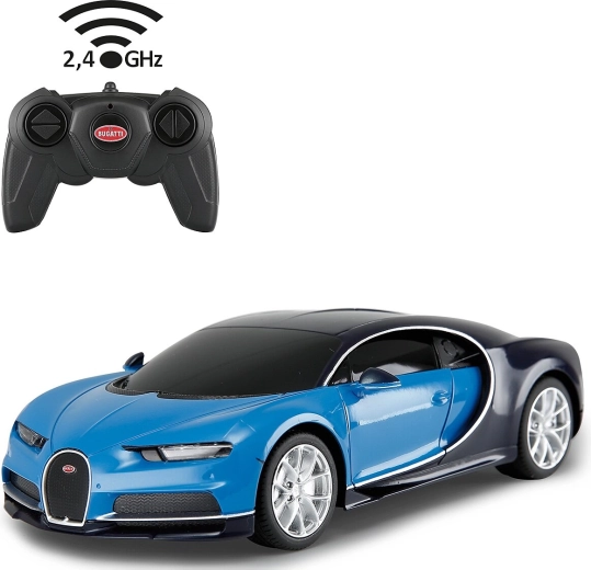 Jamara Bugatti Chiron RC auto 1:24 2,4 GHz blauw - 1 stuk