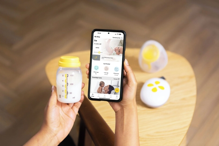 Slimme tracking in de Medela Family‑app