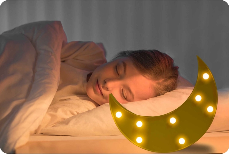 Zacht en rustgevend LED-licht voor een goede nachtrust