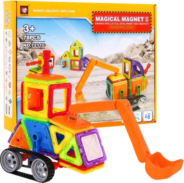 Magische Magnetische Bouwset voor kinderen 3+ - Bouwset 78 onderdelen