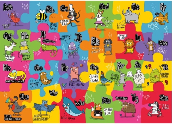 Gibsons grote vloerpuzzel onconventioneel alfabet voor kinderen