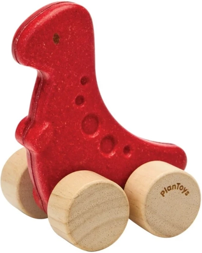 PlanToys houten autootje dinosaurus dino rex - 1 stuk
