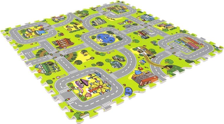 Een fantasierijke stad voor autootjes en figuurtjes