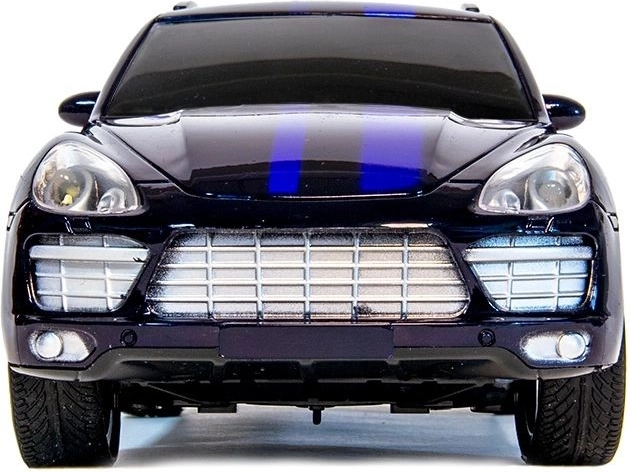 Sportief design met blauwe graphics