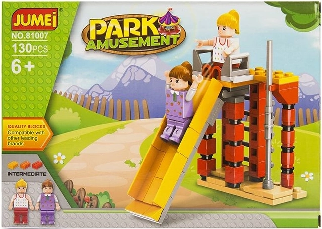 Jumei bouwset pretpark 130 onderdelen (25 × 18 cm) - 1 stuk