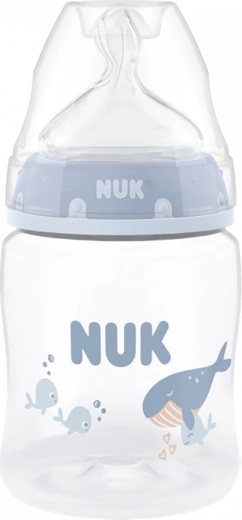 NUK First Choice babyfles met temperatuurcontrole 150 ml whale - 1 stuk