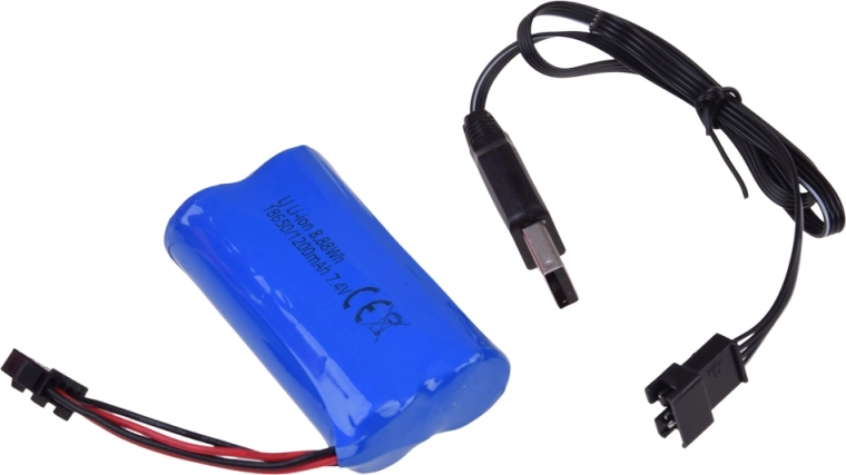 Accuvoeding en opladen via USB