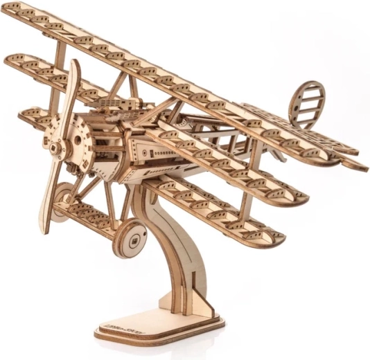 Little Story 3D houten puzzel vliegtuig driedecker