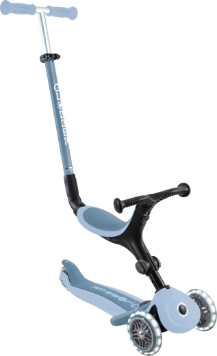 Globber Go-up active lights ecologic 3-in-1 kinderstep met LED-wieltjes blueberry