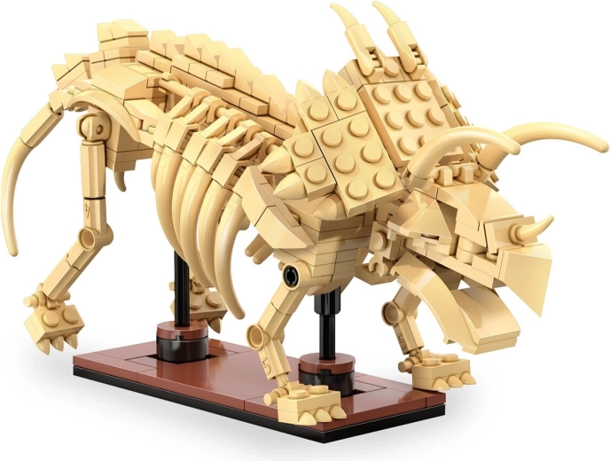 CaDA dinosaurusfossiel Triceratops 1:33 van bouwstenen