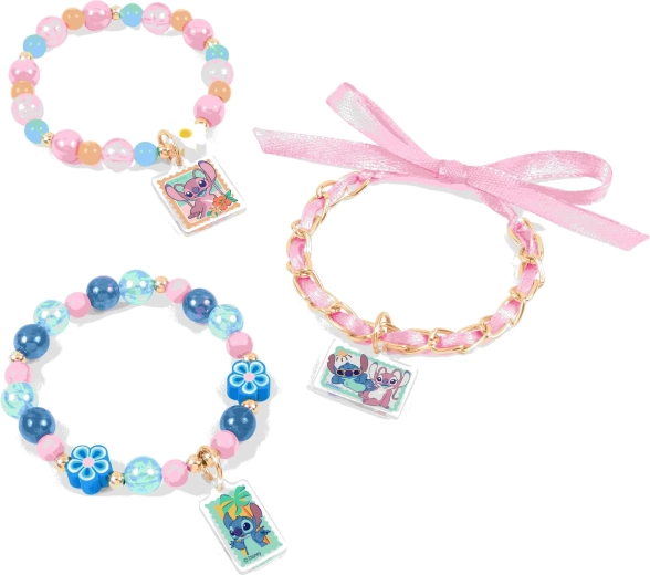 Maak tot wel 12 armbandjes met Stitch-bedeltjes