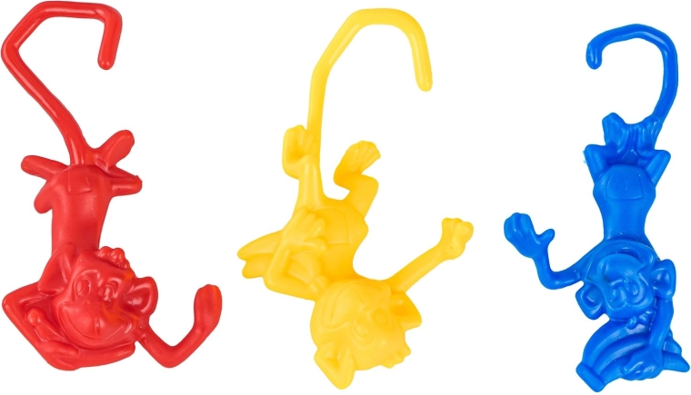 Kleurrijke aapjes om op te hangen