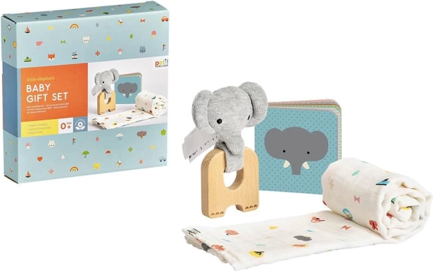 Cadeauset voor baby’s olifant PETIT COLLAGE