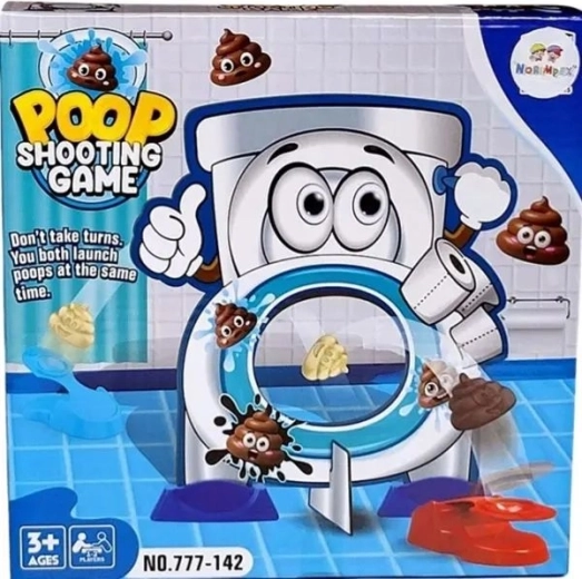 Spel Raak het doel – poep in het toilet