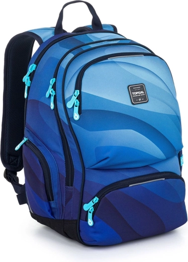 Topgal blauwe studentenrugzak Roth