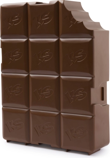 Praktische box in chocoladestijl