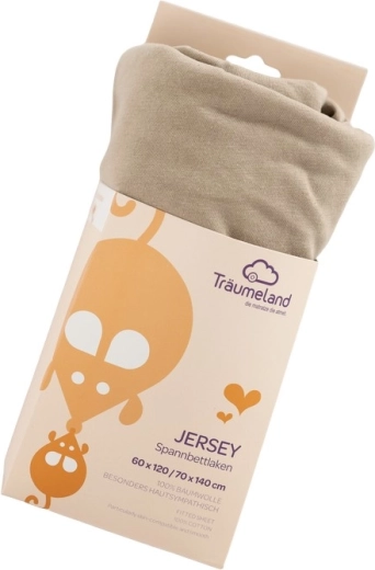 Träumeland jersey hoeslaken UNI taupe