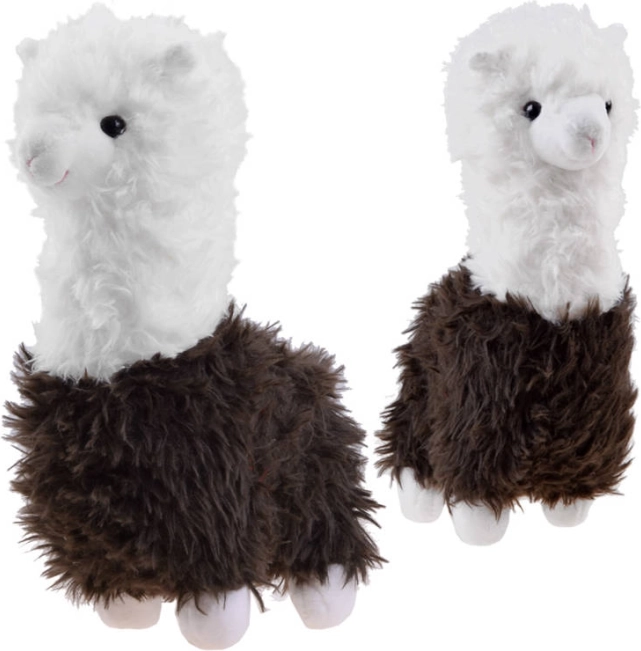 Pluchen lama-alpaca 28 cm – zachte knuffel voor kinderen – Bruin