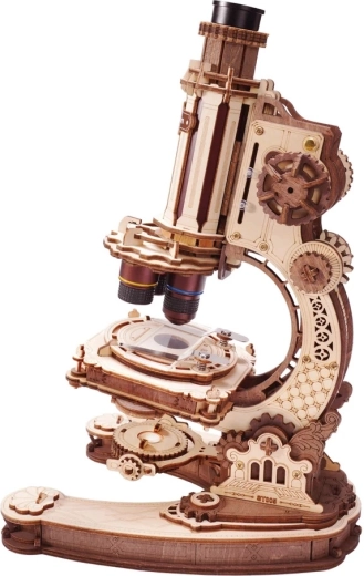 RoboTime ROKR 3D mechanische houten bouwset microscoop