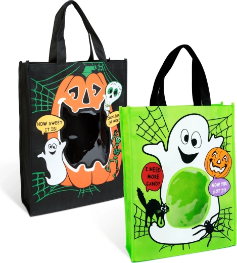 Halloween-cadeautas met venster - 1 stuk