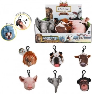 Pluchen sleutelhanger met geluid