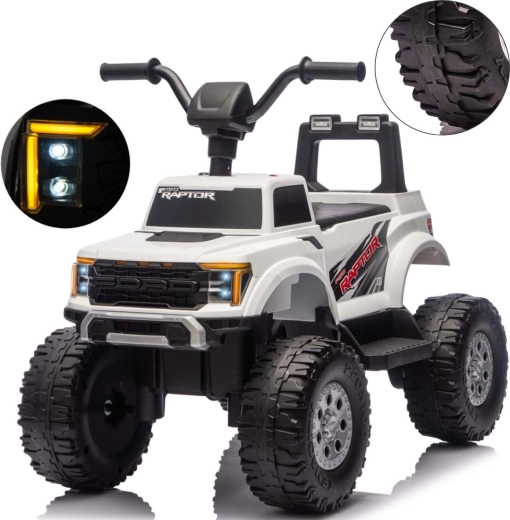 Elektrisch autootje Milly Mally Ford F-150 Raptor wit