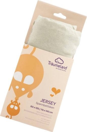 Träumeland jersey hoeslaken uni desert sage