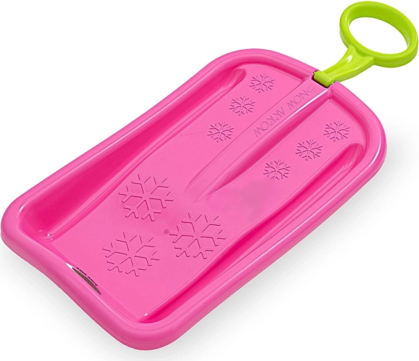 Roze kinderbob Snow Play Arrow 74 cm