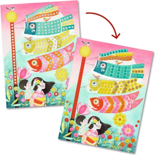 Japanse motieven die boeien