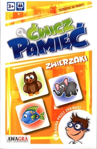 Train je geheugen: dieren – kinderpuzzel (memory)