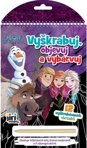 Kras weg, ontdek en kleur in: Frozen