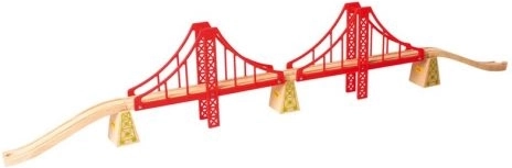 Bigjigs Rail dubbele houten spoorbrug