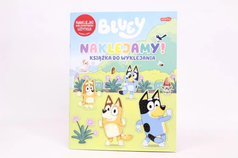 Bluey-boek met herbruikbare stickers