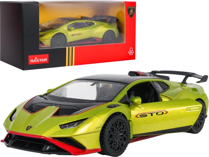 Metalen model Lamborghini Huracán STO RASTAR op schaal 1:43, blauw
