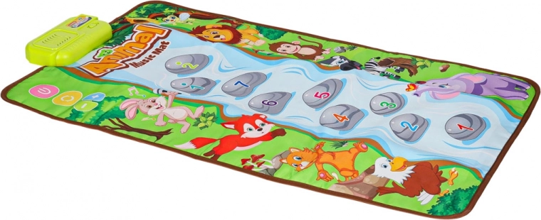 Interactieve muziekspeelmat met dieren – educatief speelkleed