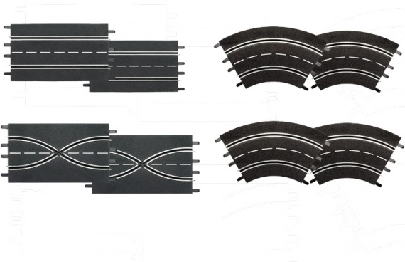 Uitbreidingsset voor racebanen Evolution, Digital 132 en Digital 124 – lengte 2,8 m