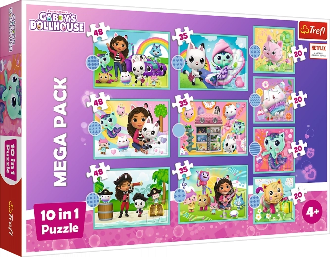 Trefl Puzzle Pro Kinderen Gabi’s Kattenhuis 10 in 1